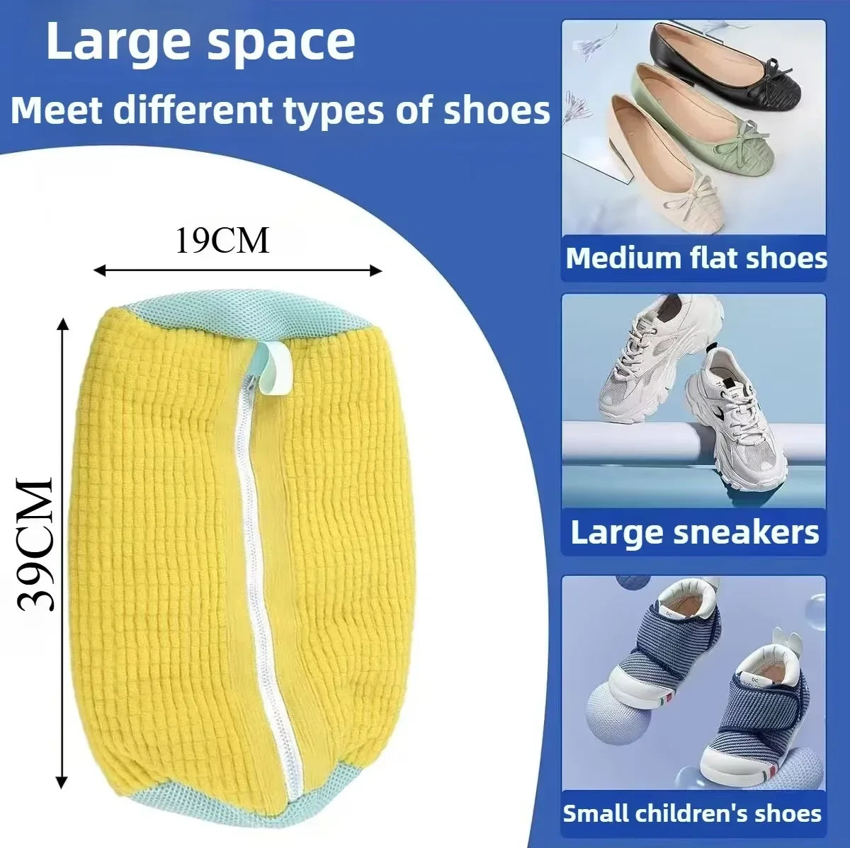 CleanStep – Zippered Cotton Shoe Cleaning Bag