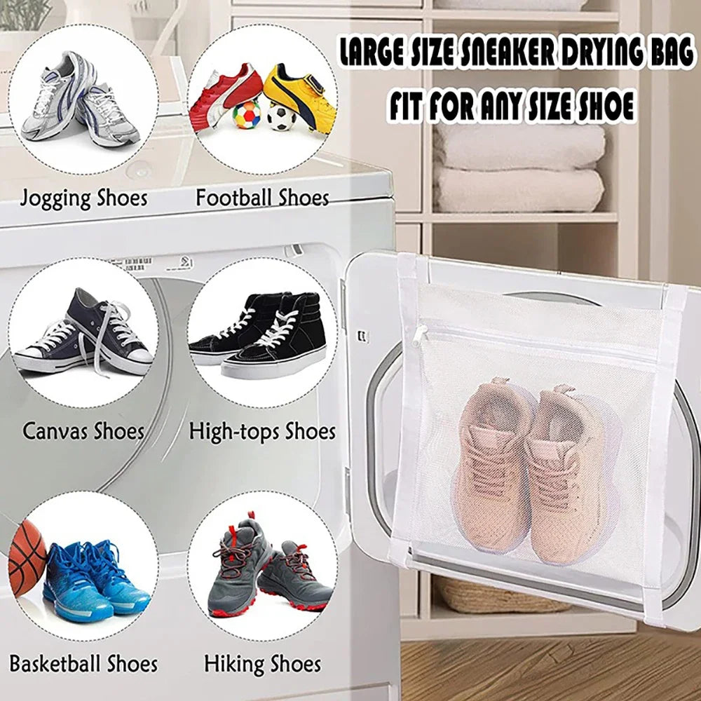 FreshKicks – Bolsa de red portátil para lavar y secar zapatos