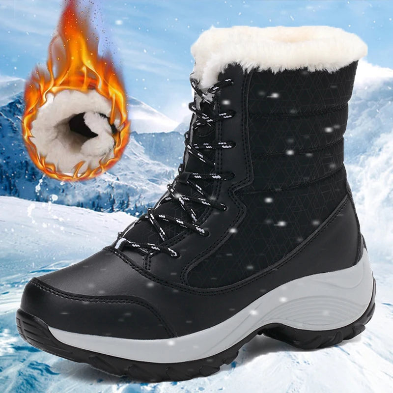 SnowEase Platform Boots