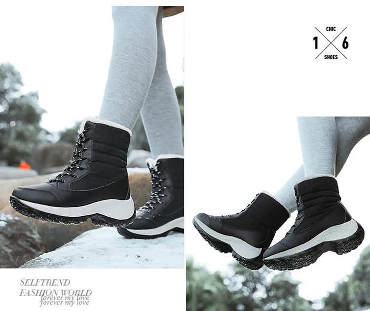 SnowEase Platform Boots