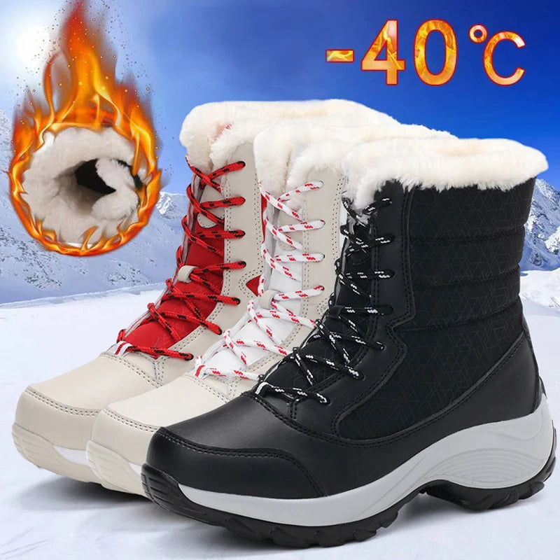 SnowEase Platform Boots